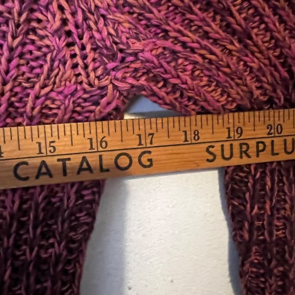 Axcess Liz Claiborne Knit Sweater Ombre Long Sleeve Stretch Multicolor - Picture 6 of 10